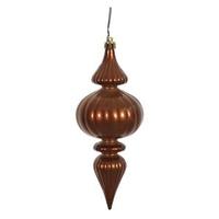 Vickerman 7" Mocha Candy Finial Ornament (6 pack)