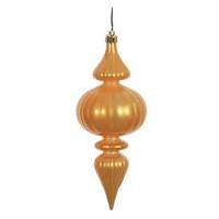 Vickerman 7" Antique Gold Candy Finial Ornament (6 pack)