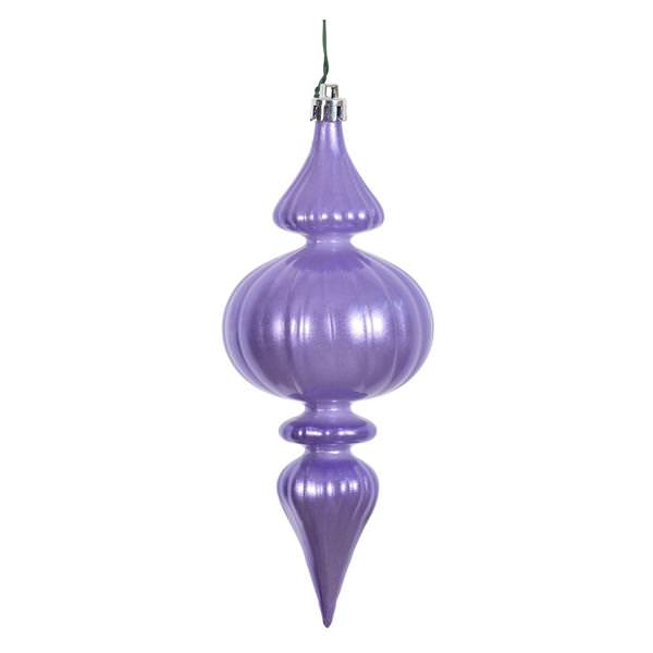 7" Lavender Candy Finial Ornament (6 pack)