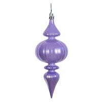 Vickerman 7" Lavender Candy Finial Ornament (6 pack)