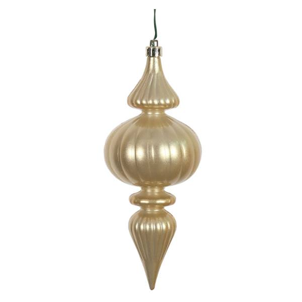7" Champagne Candy Finial Ornament (6 pack)