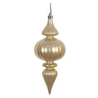 Vickerman 7" Champagne Candy Finial Ornament (6 pack)
