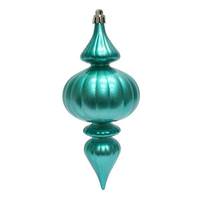Vickerman 7" Teal Candy Finial Ornament (6 pack)