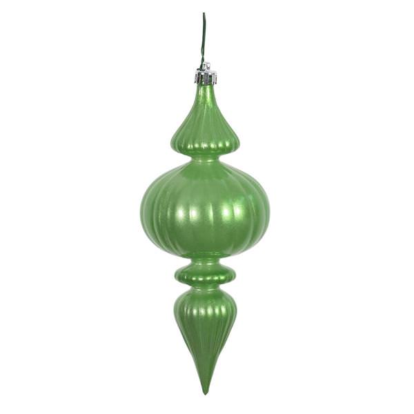7" Celadon Candy Finial Ornament (6 pack)