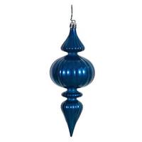 Vickerman 7" Sea Blue Candy Finial Ornament (6 pack)