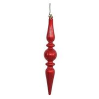 Vickerman 9" Red Candy Finial Drop Ornament (6 pack)