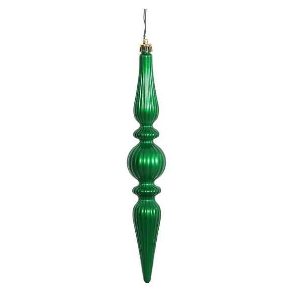 9" Green Candy Finial Drop Ornament (6 pack)