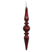 Vickerman 9" Burgundy Candy Finial Drop Ornament (6 pack)