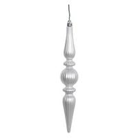Vickerman 9" Silver Candy Finial Drop Ornament (6 pack)