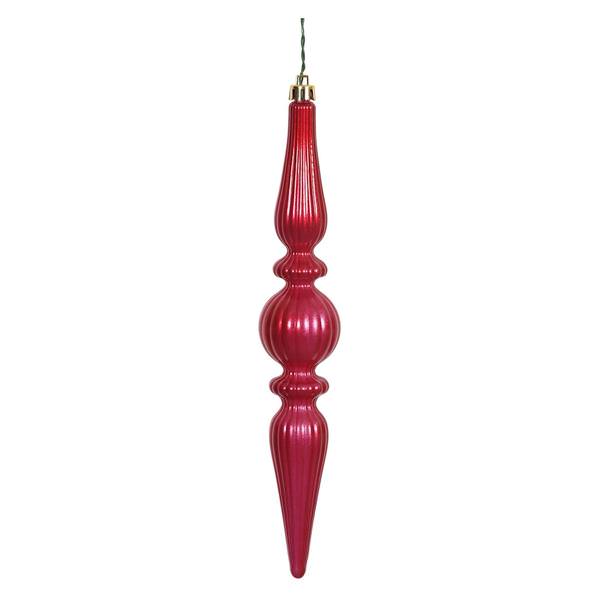 9" Magenta Candy Finial Drop Ornament (6 pack)