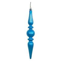 Vickerman 9" Turquoise Candy Finial Drop Ornament (6 pack)