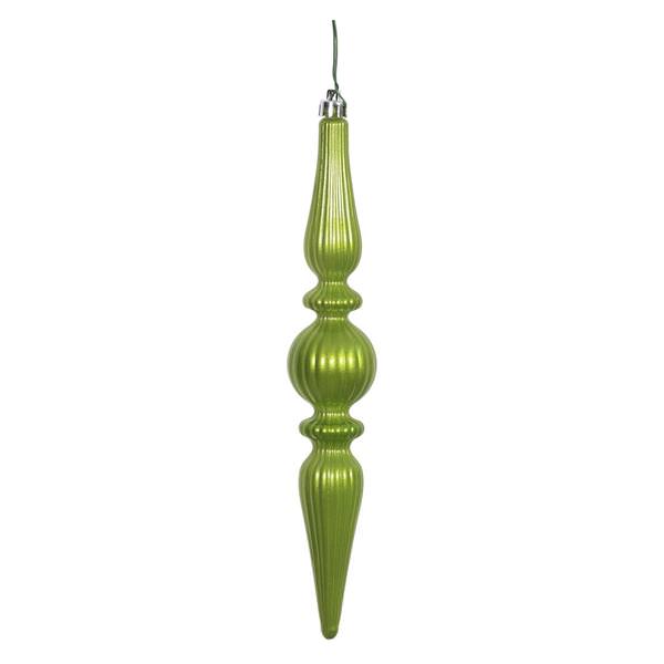 9" Lime Candy Finial Drop Ornament (6 pack)