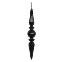 Vickerman 9" Black Candy Finial Drop Ornament (6 pack)