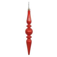 Vickerman 9" Burnished Orange Candy Finial Drop Ornament (6 pack)