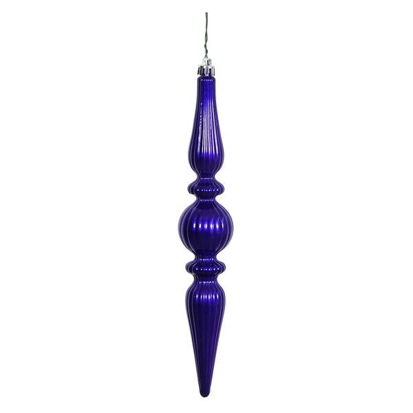 9" Cobalt Candy Finial Drop Ornament (6 pack)