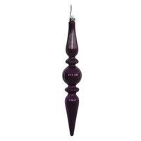 Vickerman 9" Plum Candy Finial Drop Ornament (6 pack)