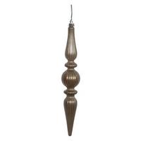 Vickerman 9" Pewter Candy Finial Drop Ornament (6 pack)