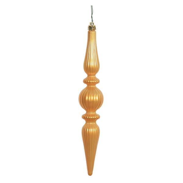 9" Antique Gold Candy Finial Drop Ornament (6 pack)