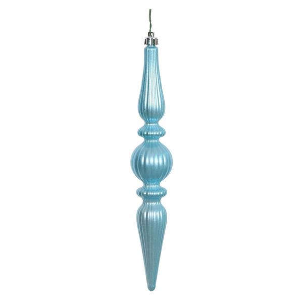 9" Baby Blue Candy Finial Drop Ornament (6 pack)