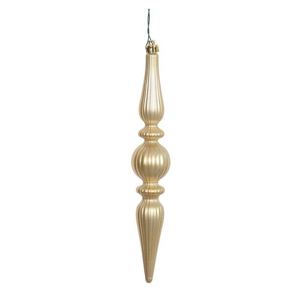 9" Champagne Candy Finial Drop Ornament (6 pack)
