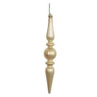 Vickerman 9" Champagne Candy Finial Drop Ornament (6 pack)