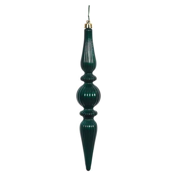 9" Teal Candy Finial Drop Ornament (6 pack)