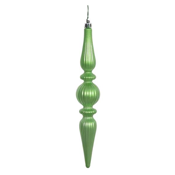 9" Celadon Candy Finial Drop Ornament (6 pack)