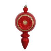 Vickerman 15.75" Red Candy Diamond Finial Ornament