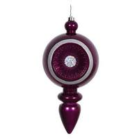 Vickerman 15.75" Purple Candy Diamond Finial Ornament