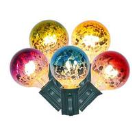 Vickerman 10 Light 10' Green Wire G40 Multi-Color Mercury with 12" Spacing