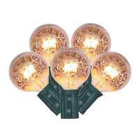 Vickerman 10 Light 10' Green Wire G40 Gold Mercury with 12" Spacing