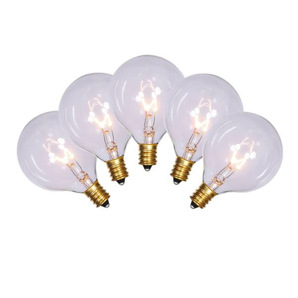 G50 Candelabra Screw Base Clear (5 pack)