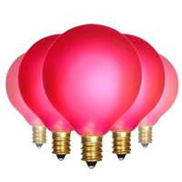 Vickerman G50 Candelabra Screw Base Red (5 pack)
