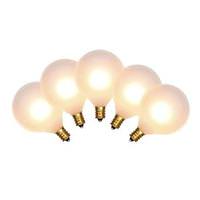Vickerman G50 Candelabra Screw Base White (5 pack)