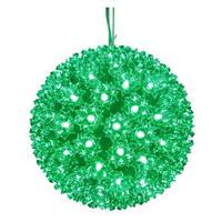 View 6" 50 Light Green Starlight Sphere LED Christmas Light