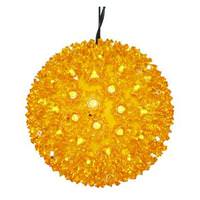 View 6" 50 Light Gold Starlight Sphere LED Christmas Light