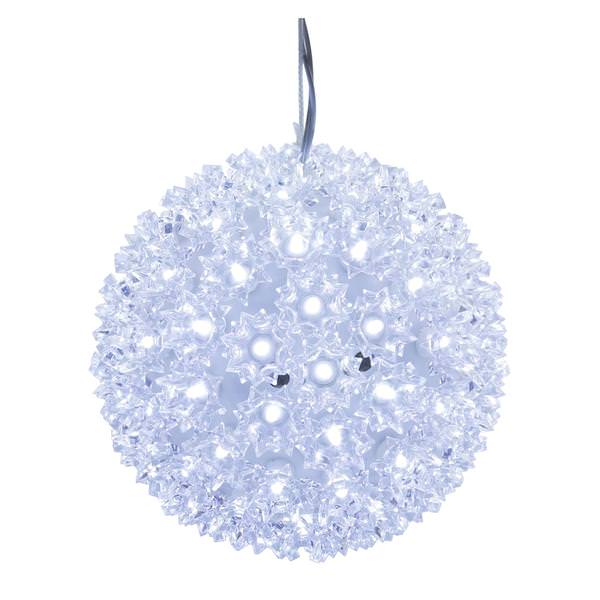 7.5" 100 Light Cool White Starlight Sphere LED Christmas Light