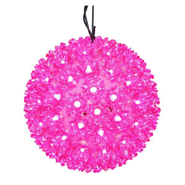 7.5" 100 Light Pink Starlight Sphere LED Christmas Light