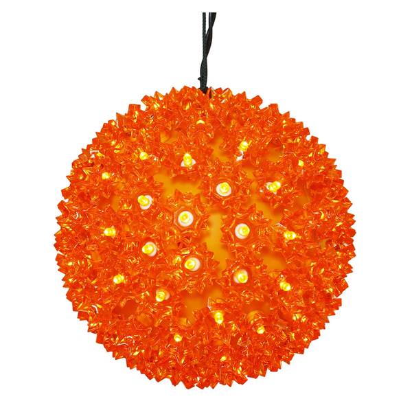 10" 150 Light Orange Starlight Sphere LED Christmas Light