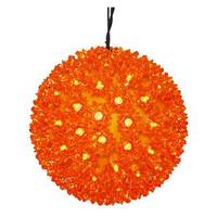 Vickerman 10" 150 Light Orange Starlight Sphere LED Christmas Light