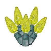 Vickerman 100 Light 34' Green Wire Lime C6 LED String with 4" Spacing
