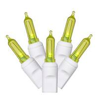Vickerman 100 Light 34' White Wire Lime Italian LED Miniature String with 4" Spacing