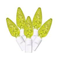 Vickerman 100 Light 34' White Wire Lime C6 LED String with 4" Spacing