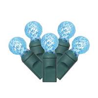 View 50 Light 25' Green Wire Teal G12 Berry LED Miniature String with 6" Spacing