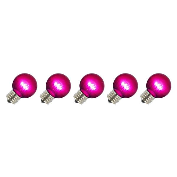 G50 Medium Screw Base Purple LED (5 pack)
