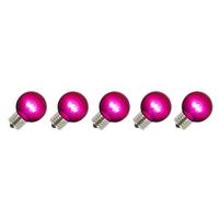 Vickerman G50 Medium Screw Base Purple LED (5 pack)