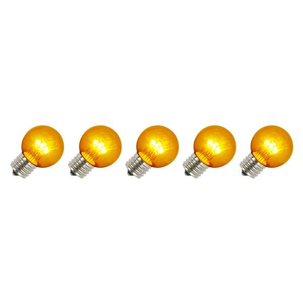 G50 Medium Screw Base Gold LED (5 pack)