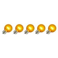 Vickerman G50 Medium Screw Base Gold LED (5 pack)