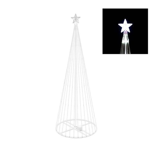 9' Light Show Tree 344 Cool White LED Lights