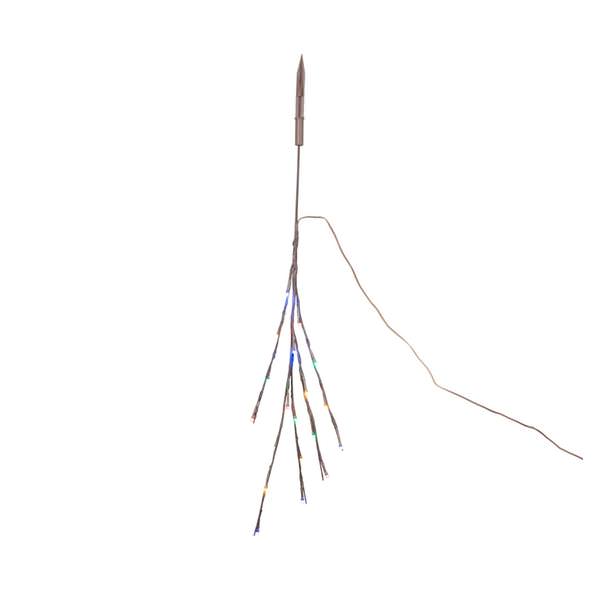 36" Artificial Multi-Color Twig Electric Wide Angle LED Lighted Branch (60 Multi-Color Lights)